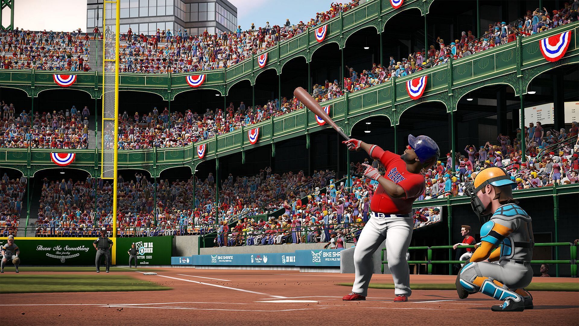 Super Mega Baseball 4 has a cartoony art style (Image via Electronic Arts)